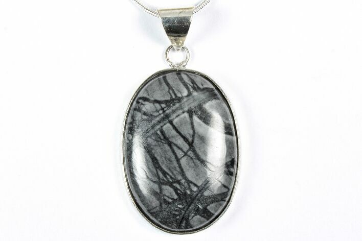 Polished Picasso Marble Pendant (Necklace) #346275